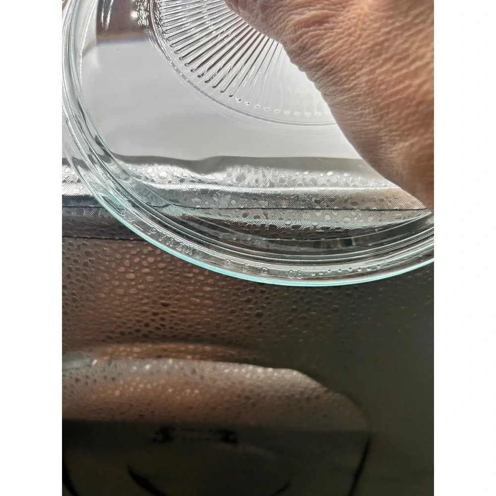 Vintage Pyrex G-6-C 06 Clear Ribbed Glass Replacement Lid 7.5 Inch Round
